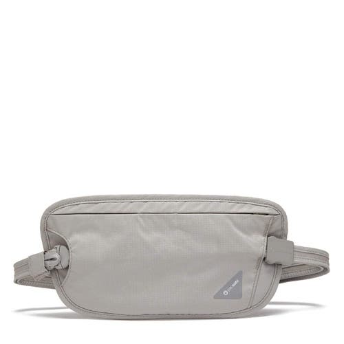 Pacsafe Coversafe X100 Anti-theft Rfid Blocking Waist Wallet Neutral Grey In Gray