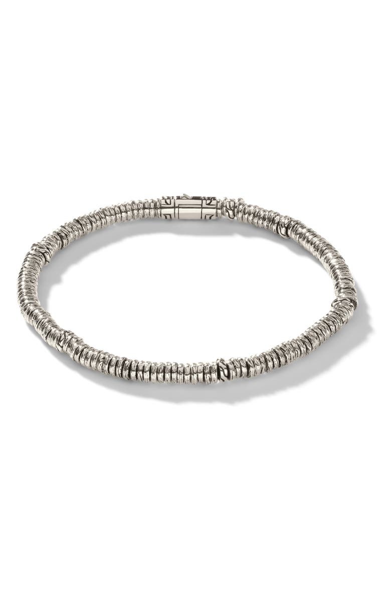 John Hardy Heishi Bracelet, Sterling Silver, Main, color, Silver