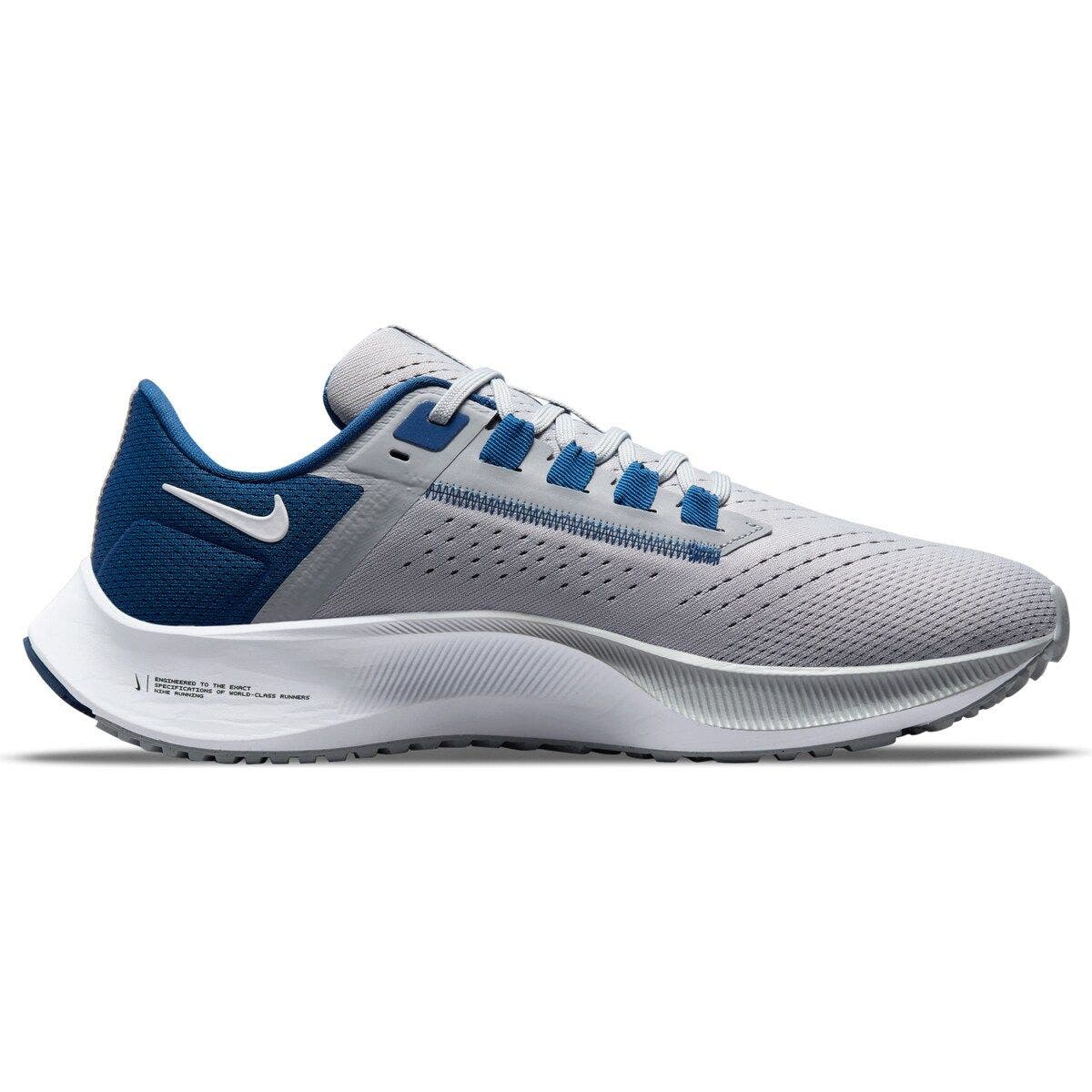 Nike Unisex Nike Gray Indianapolis Colts Zoom Pegasus 38 Running Shoe, Alternate, color, 
