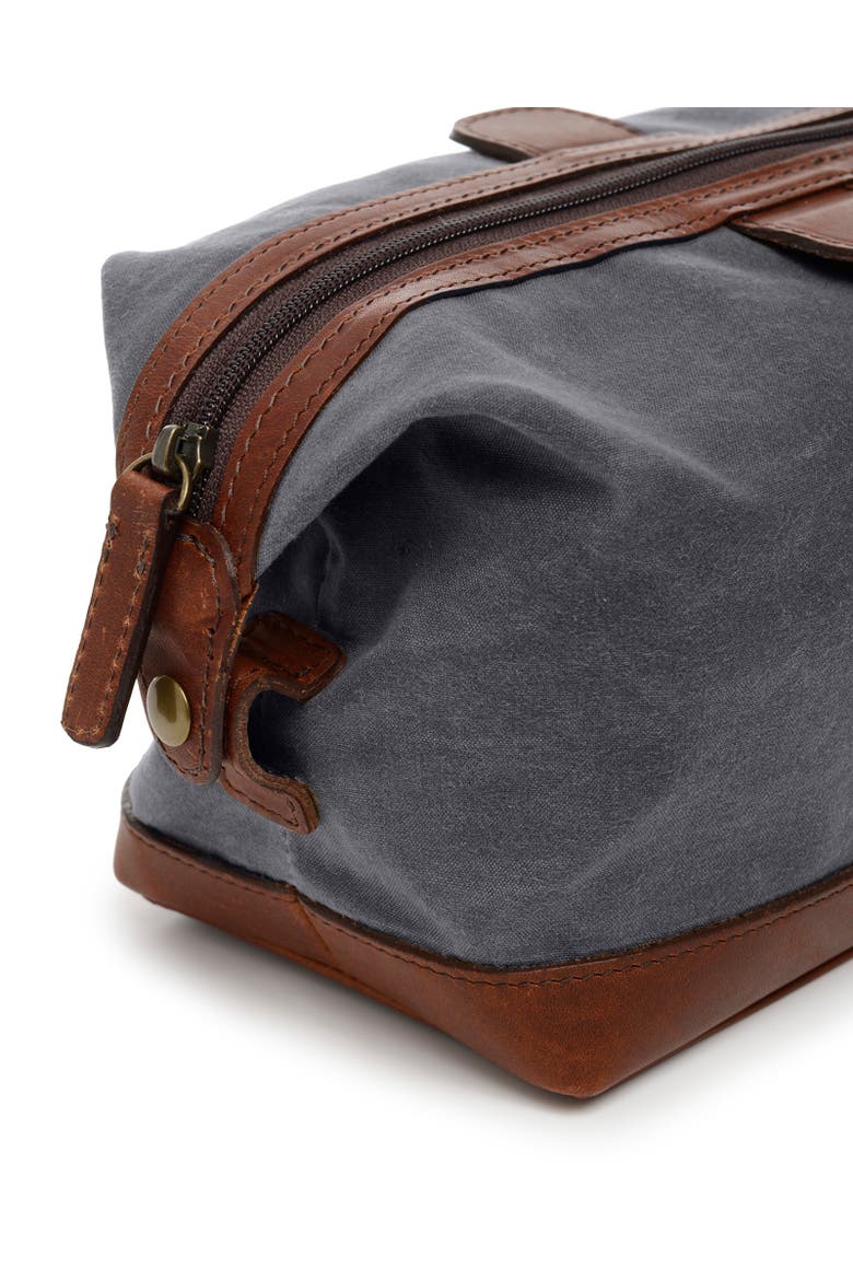 Ryder Waxed Canvas Dopp Kit, Alternate, color, Grey
