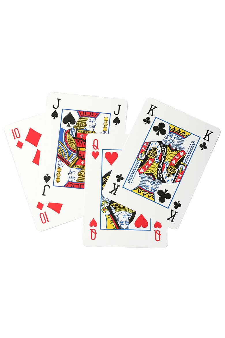 Jumbo Playing Cards, Alternate, color, Multicolored