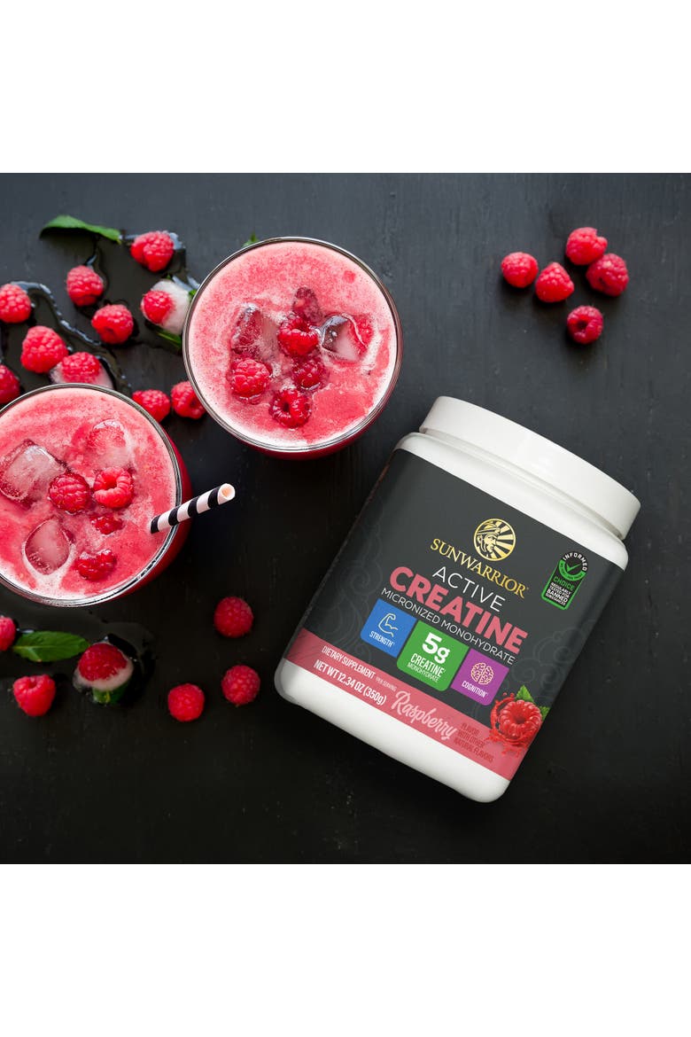 Active Creatine Monohydrate Powder, Alternate, color, Raspberry, 350g