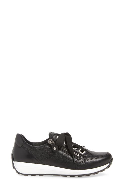 Ara Ollie Lace-up Sneaker In Black