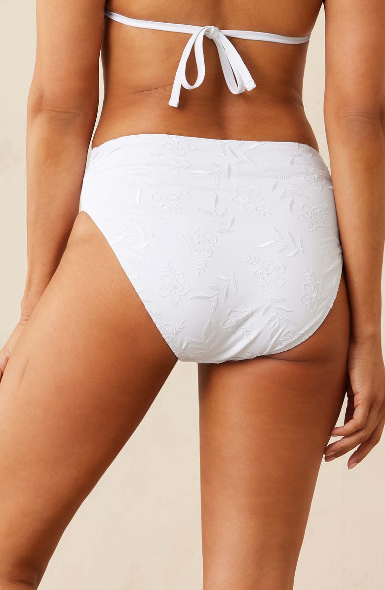 Tommy Bahama Eyelet Hideaway High Waist Bikini Bottoms, Alternate, color,