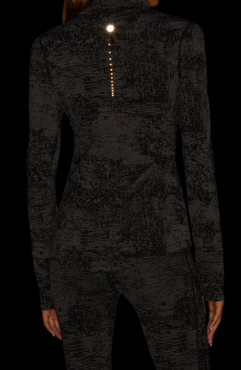 Zella Basalt Jacquard Half Zip Running Top, Alternate, color, 