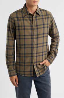 rag & bone Tomlin Overdye Plaid Cotton Flannel Button-Up Shirt