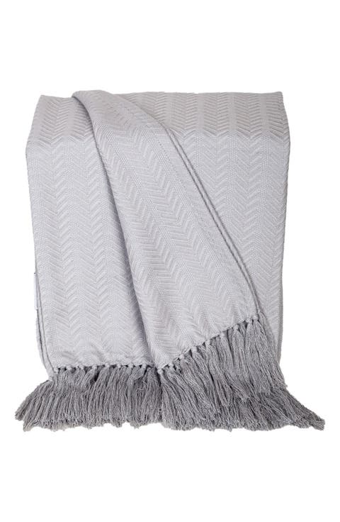Airi Chevron Fringe Throw Blanket