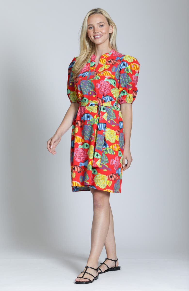 APNY Puff Sleeve Minidress, Alternate, color, 