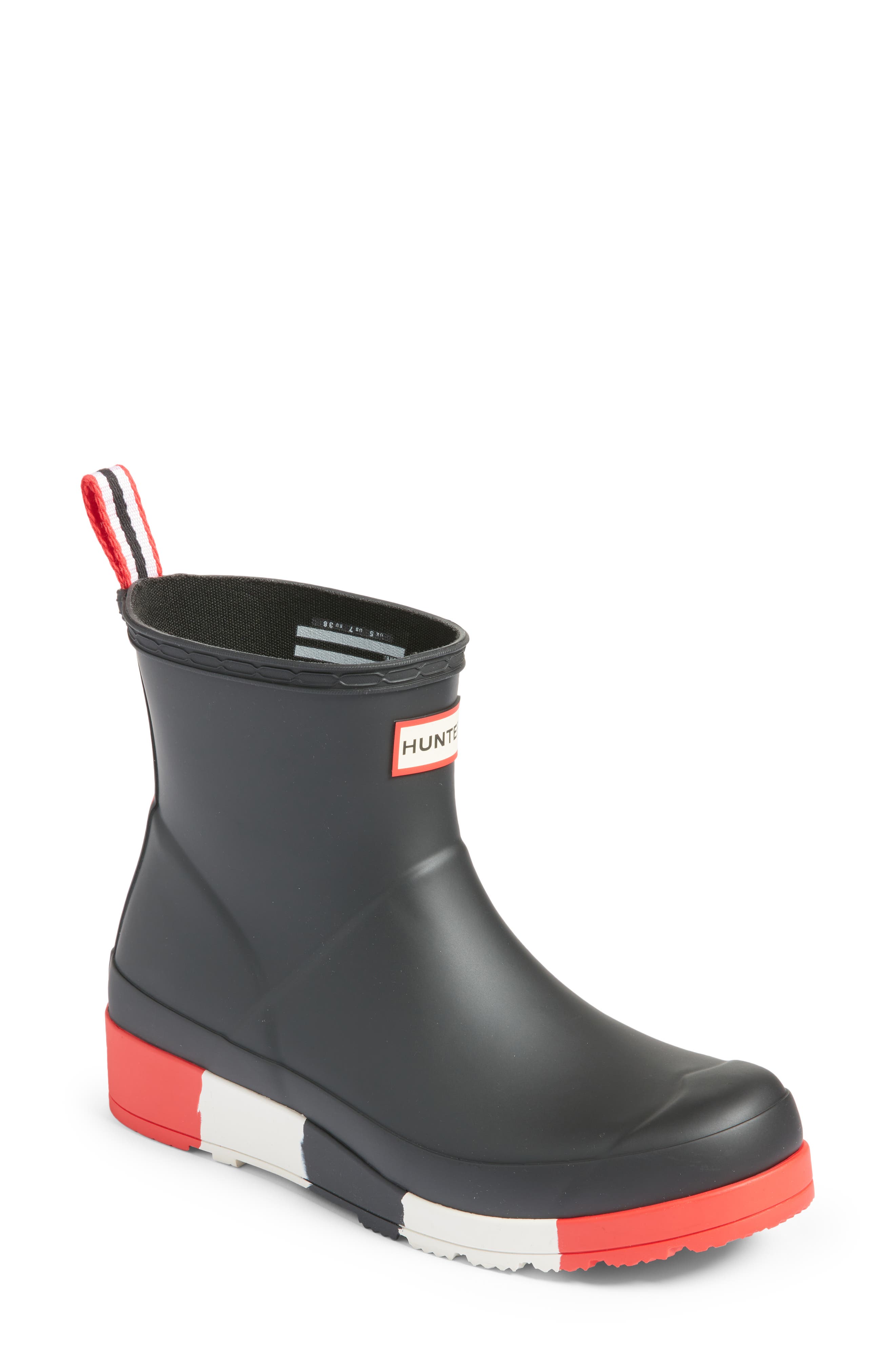 Hunter Original Play Stripe Waterproof Rain Boot, Main, color, 