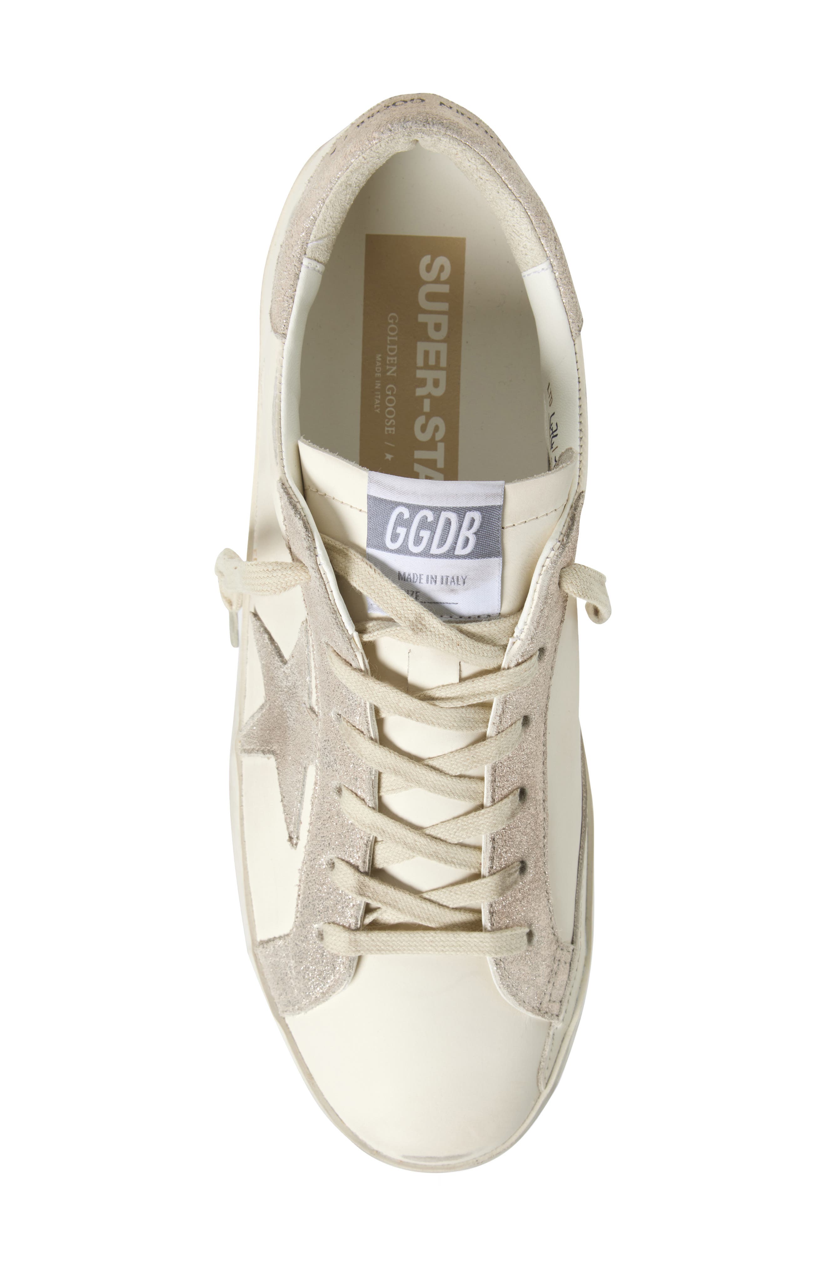 Golden Goose Super-Star Low Top Sneaker, Alternate, color, White/ Platinum