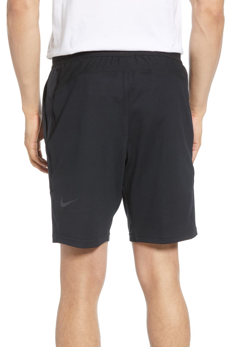 Flex Tech Track Shorts, Alternate, color, BLACK/ BLACK