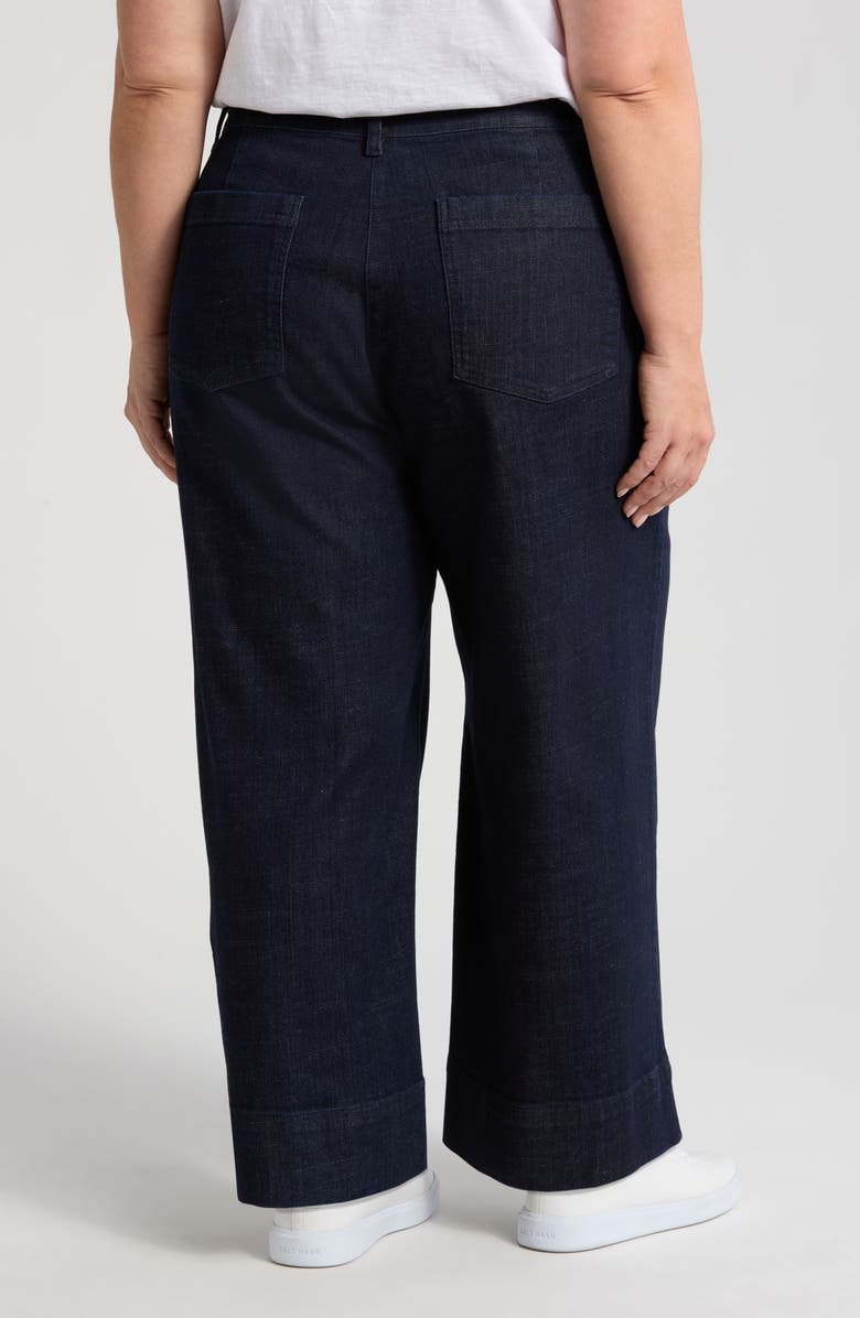 Eileen Fisher Ankle Wide Leg Jeans, Alternate, color, 