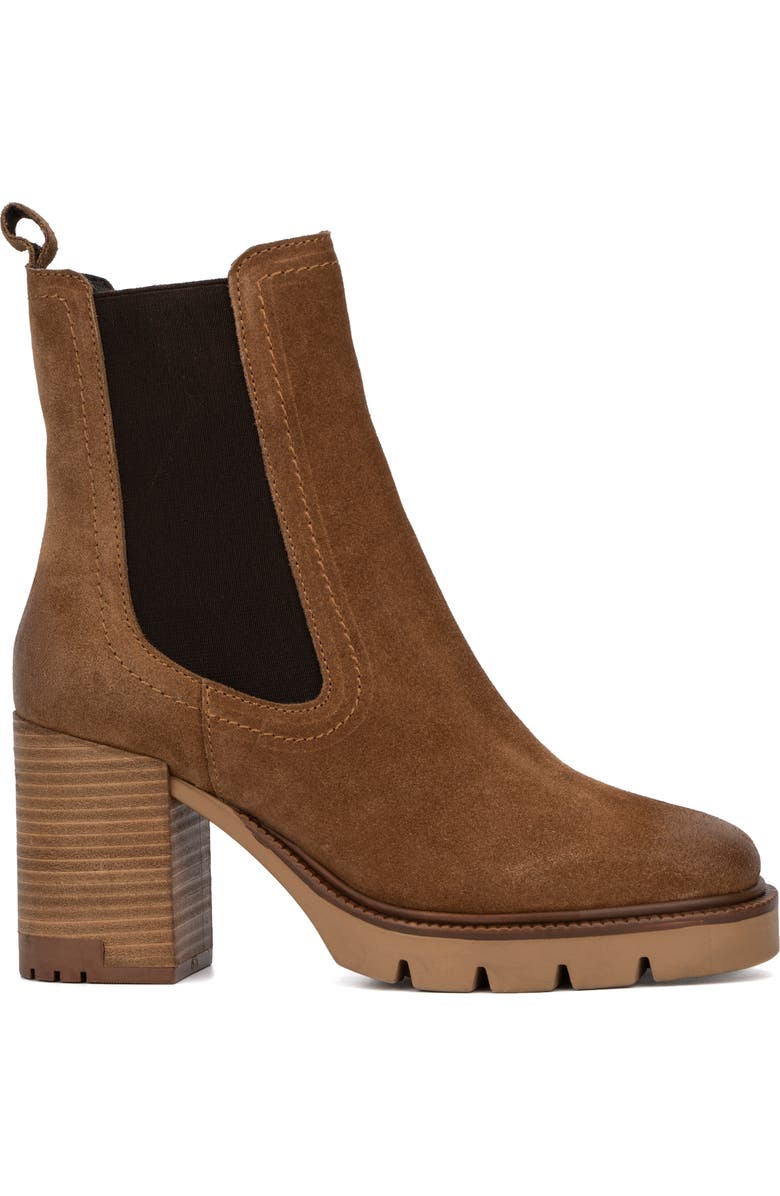 VINTAGE FOUNDRY Penelope Leather Bootie, Alternate, color, Cognac