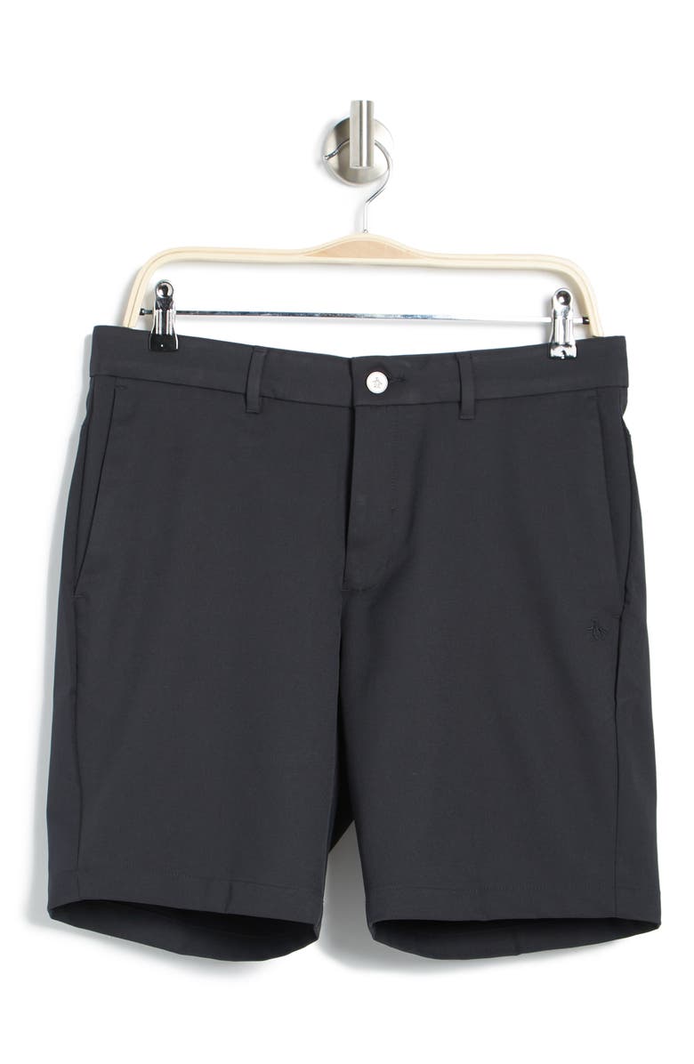 ORIGINAL PENGUIN GOLF 9-Inch Solid Flat Front Golf Shorts, Alternate, color,