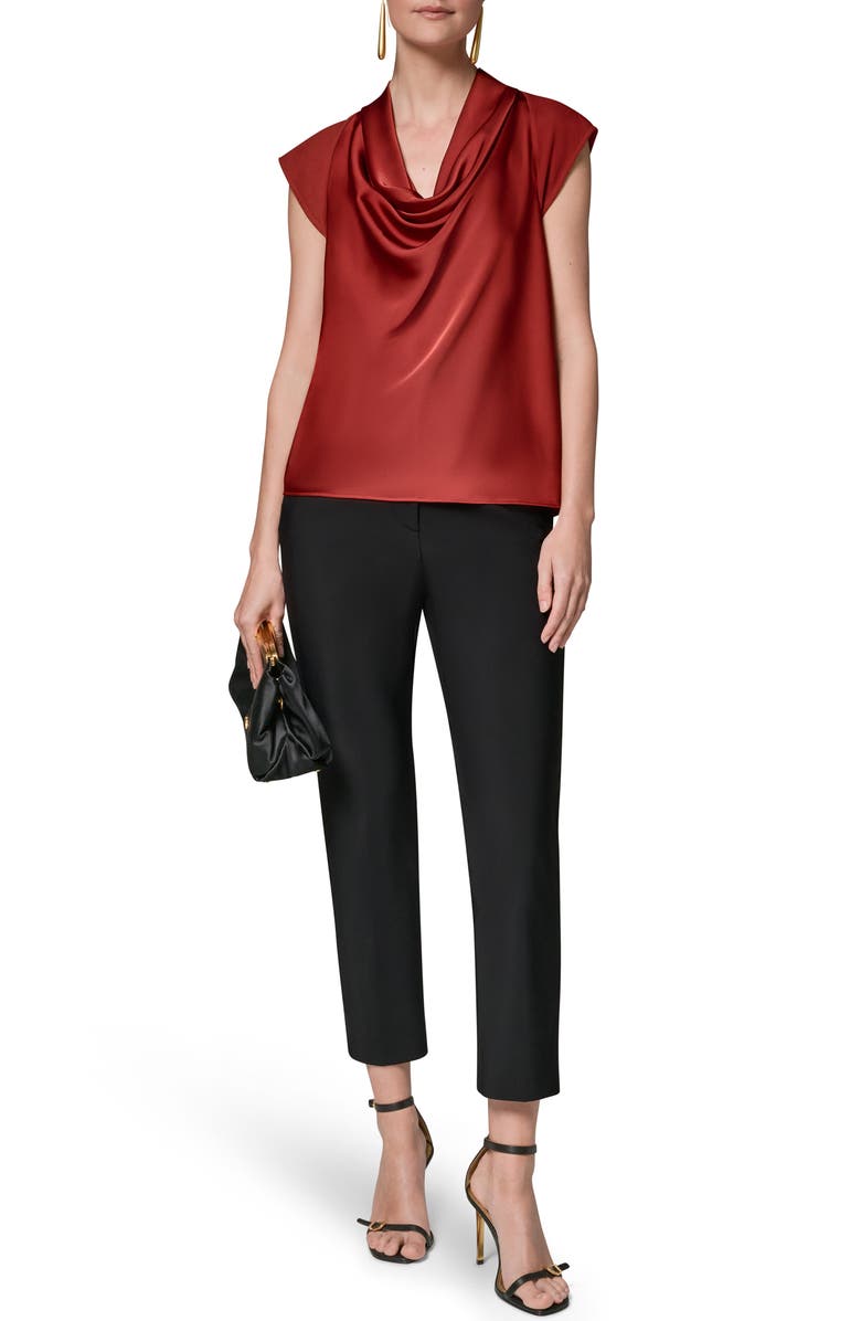 Donna Karan New York Cowl Neck Top, Alternate, color,