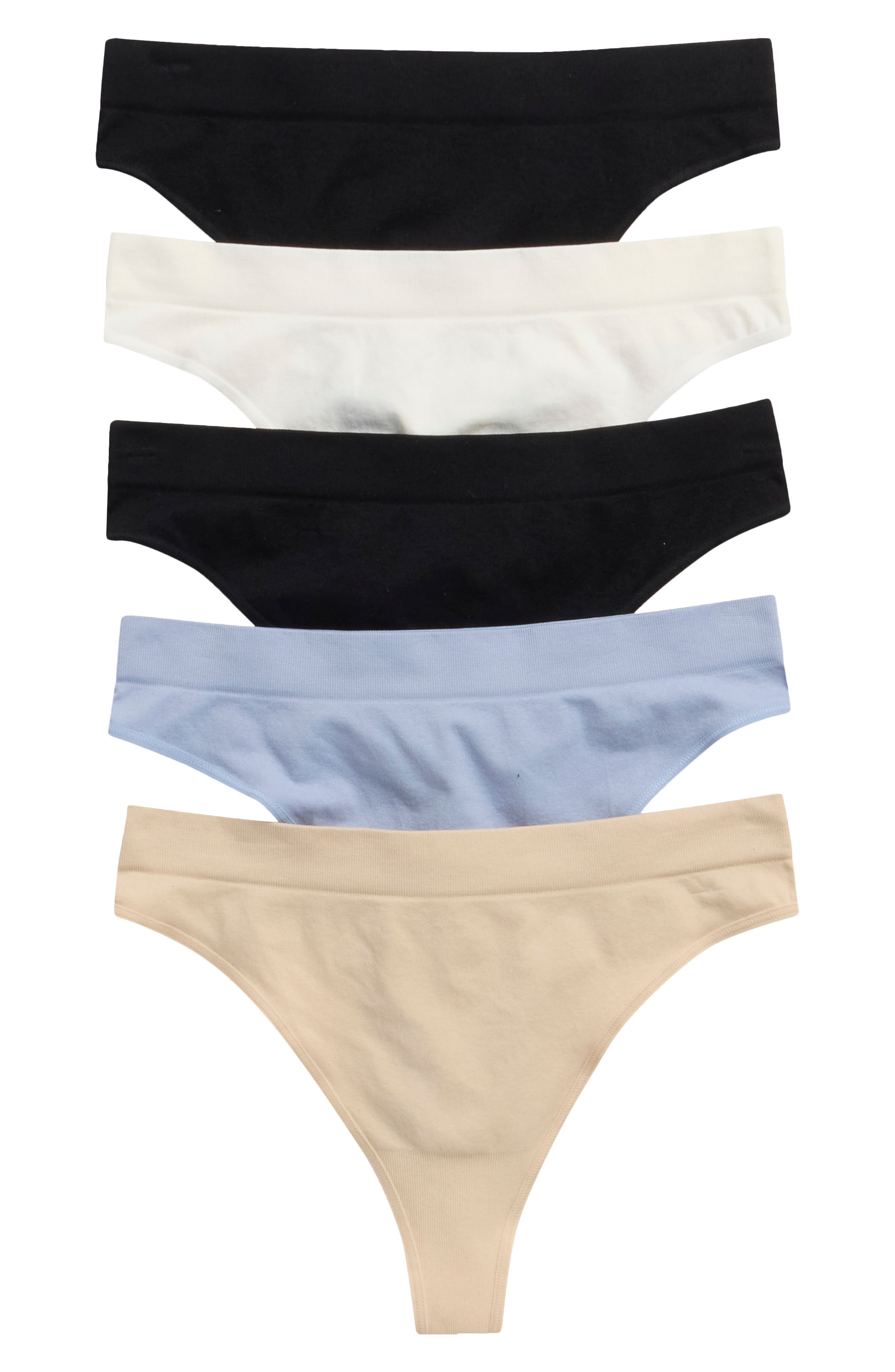5-Pack Everyday Seamless Thongs