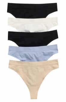 5-Pack Everyday Seamless Thongs
