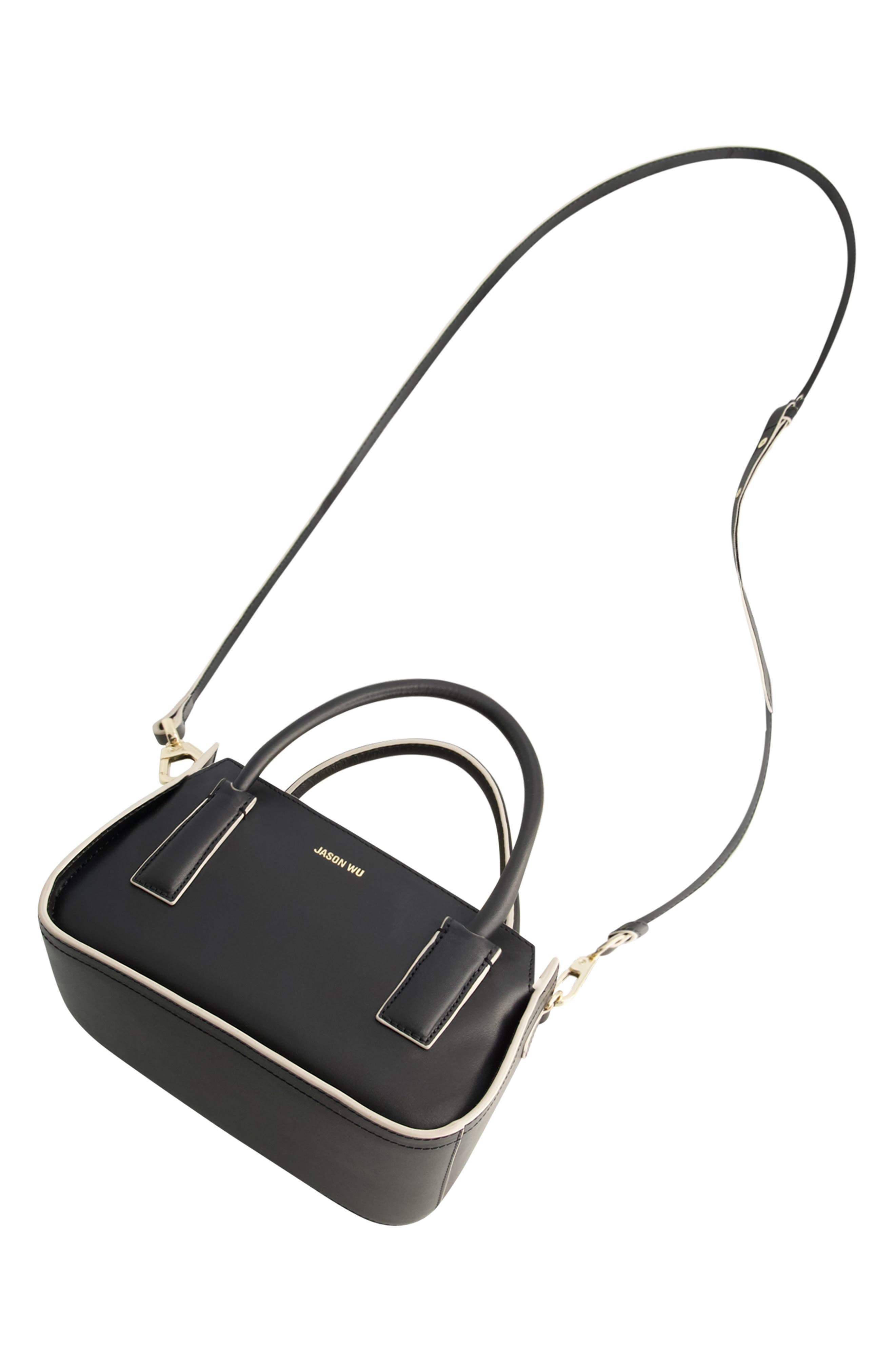 Structured Mini Tote, Alternate, color, BLACK