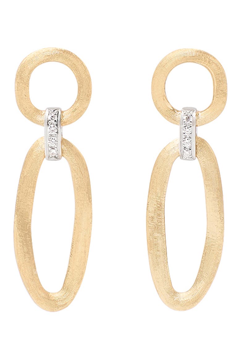 Jaipur Diamond Link Earrings, Alternate, color, YELLOW/ WHITE GOLD
