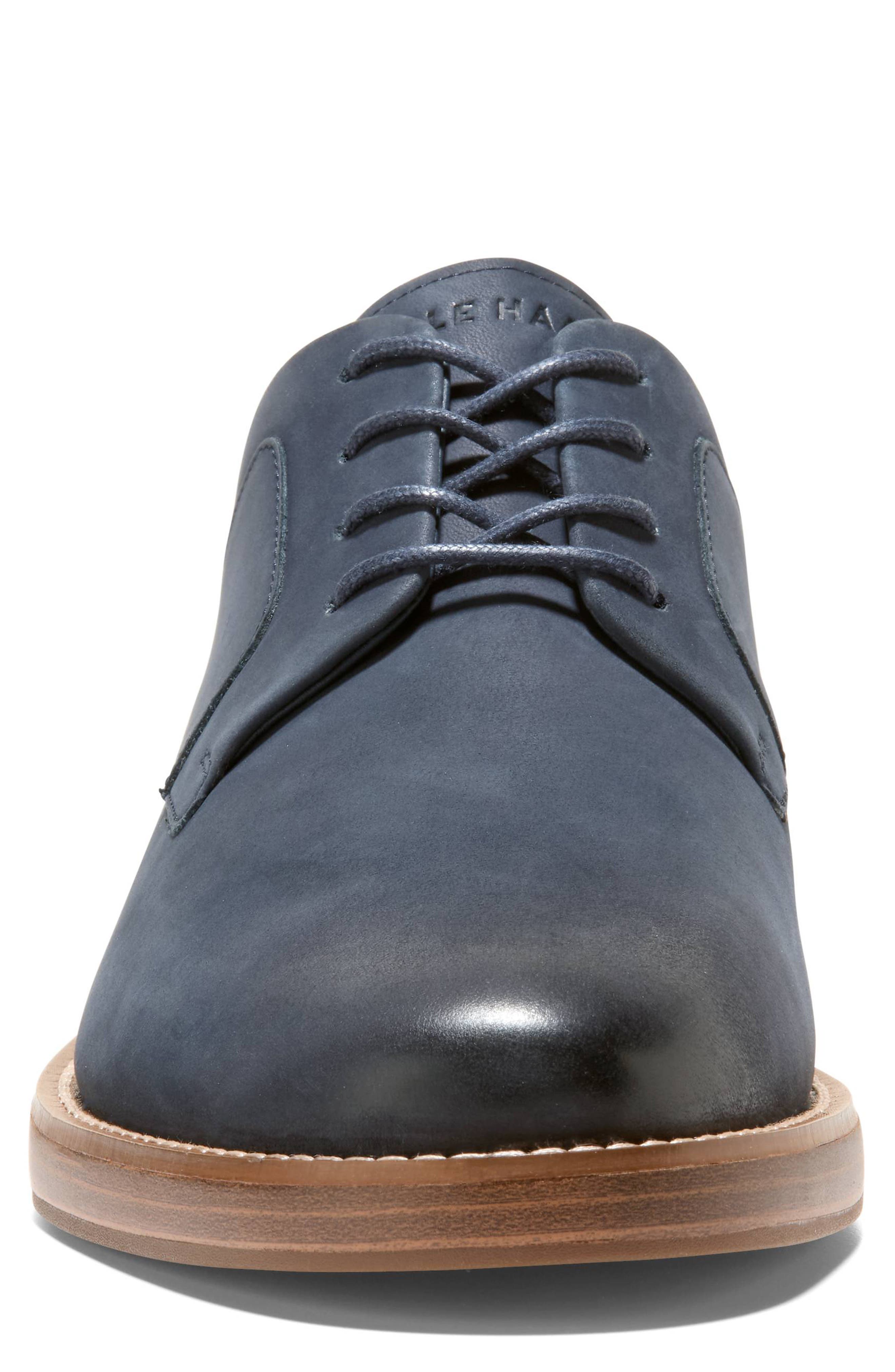 Cole Haan Grand Neoclassic Plain Toe Derby, Alternate, color, Navy Blazer Nubuck / Italian