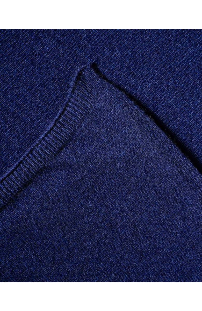 Monticelli Cashmere Pure Cashmere Long Poncho, Alternate, color, Melange Blue