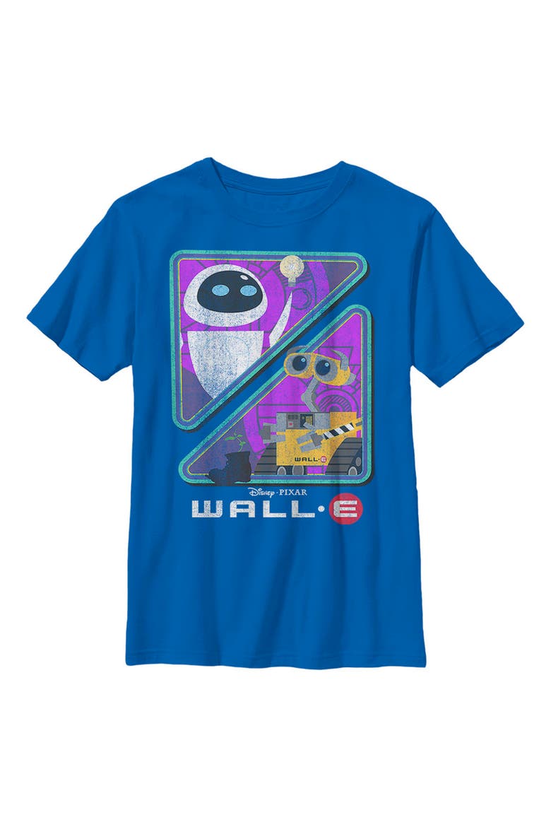 Boy's Wall-E EVE Robot Triangle  Graphic T-Shirt, Main, color, Royal Blue