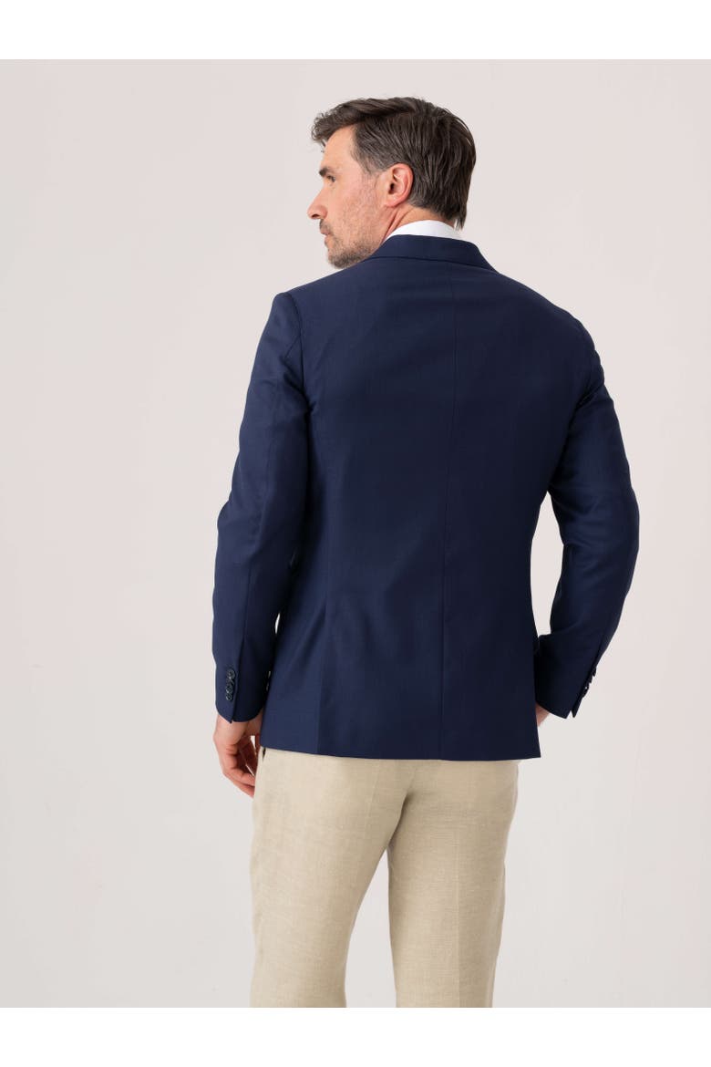 Classic Tailored Wool Blazer, Alternate, color, Navy