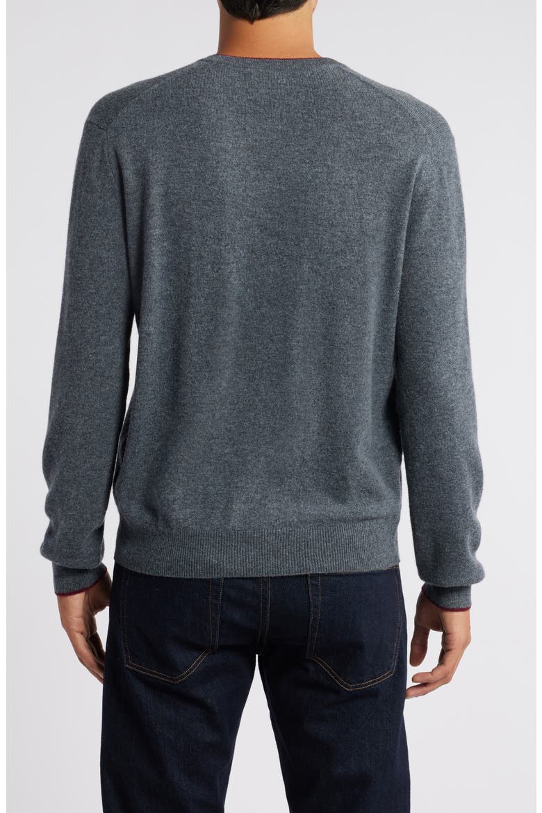 Tipped Merino Wool Sweater, Alternate, color, SHADOW