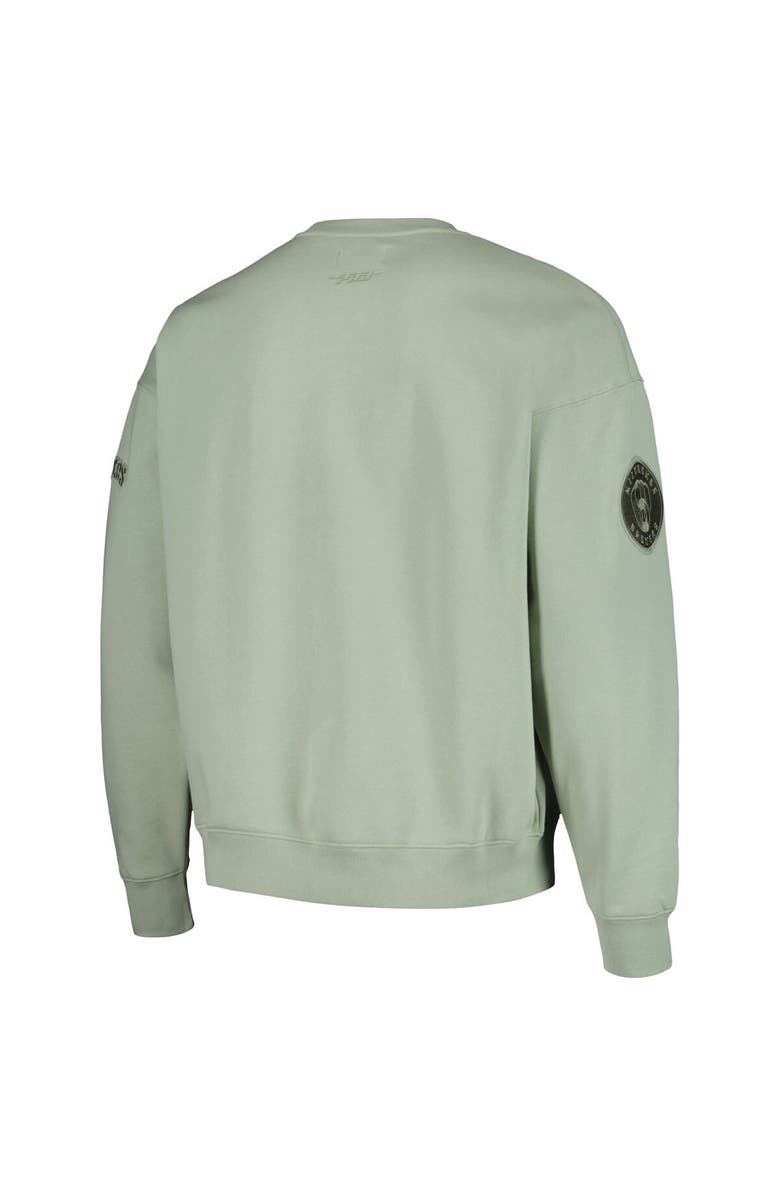 PRO STANDARD Men's Pro Standard Green Milwaukee Brewers Neutral Drop Shoulder Pullover Sweatshirt, Alternate, color, 