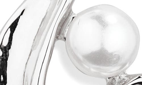 Tasha Faux Pearl Swirl Drop Earrings