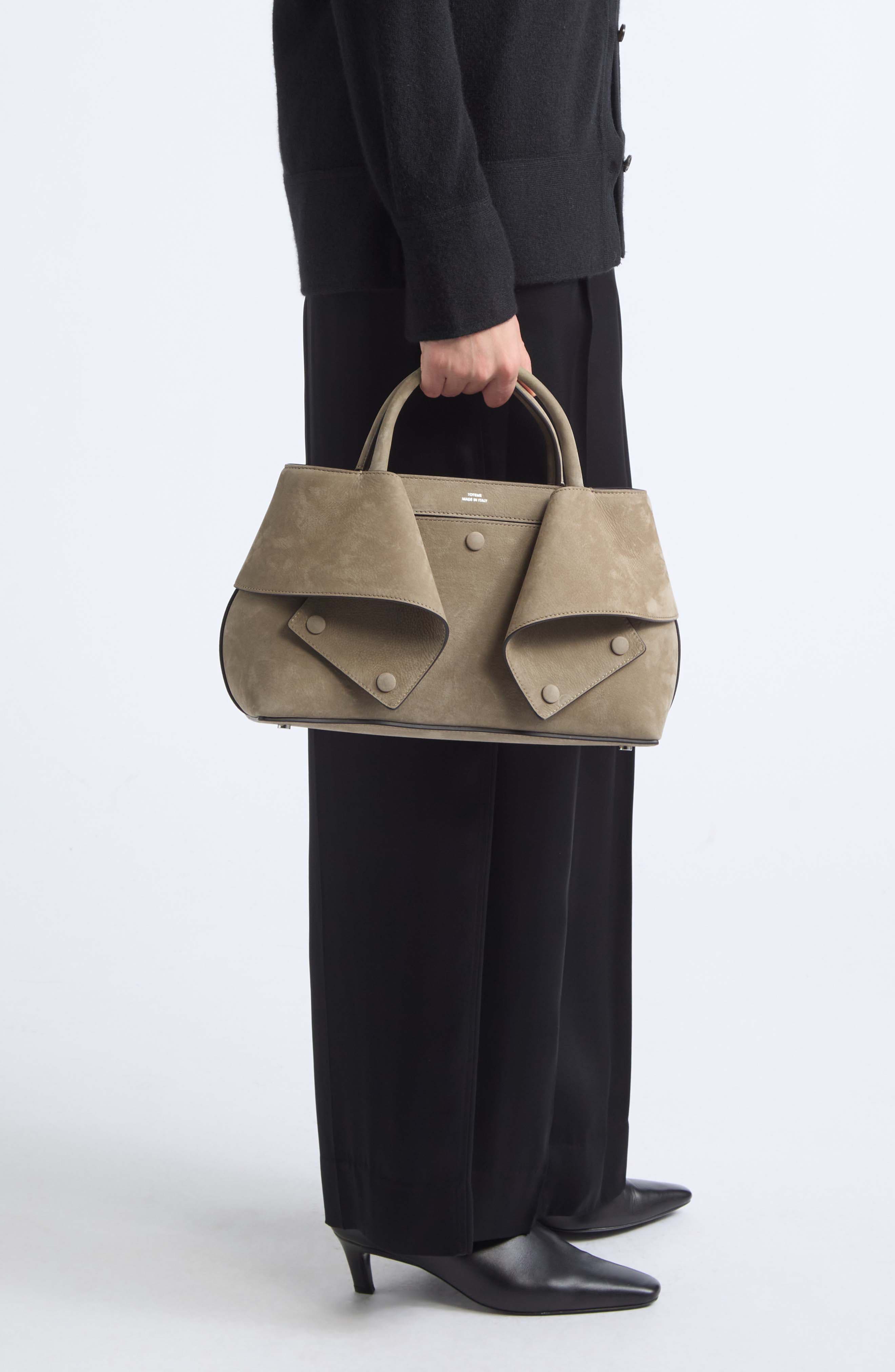 Small Mercer Nubuck Leather Tote, Alternate, color, ROCK