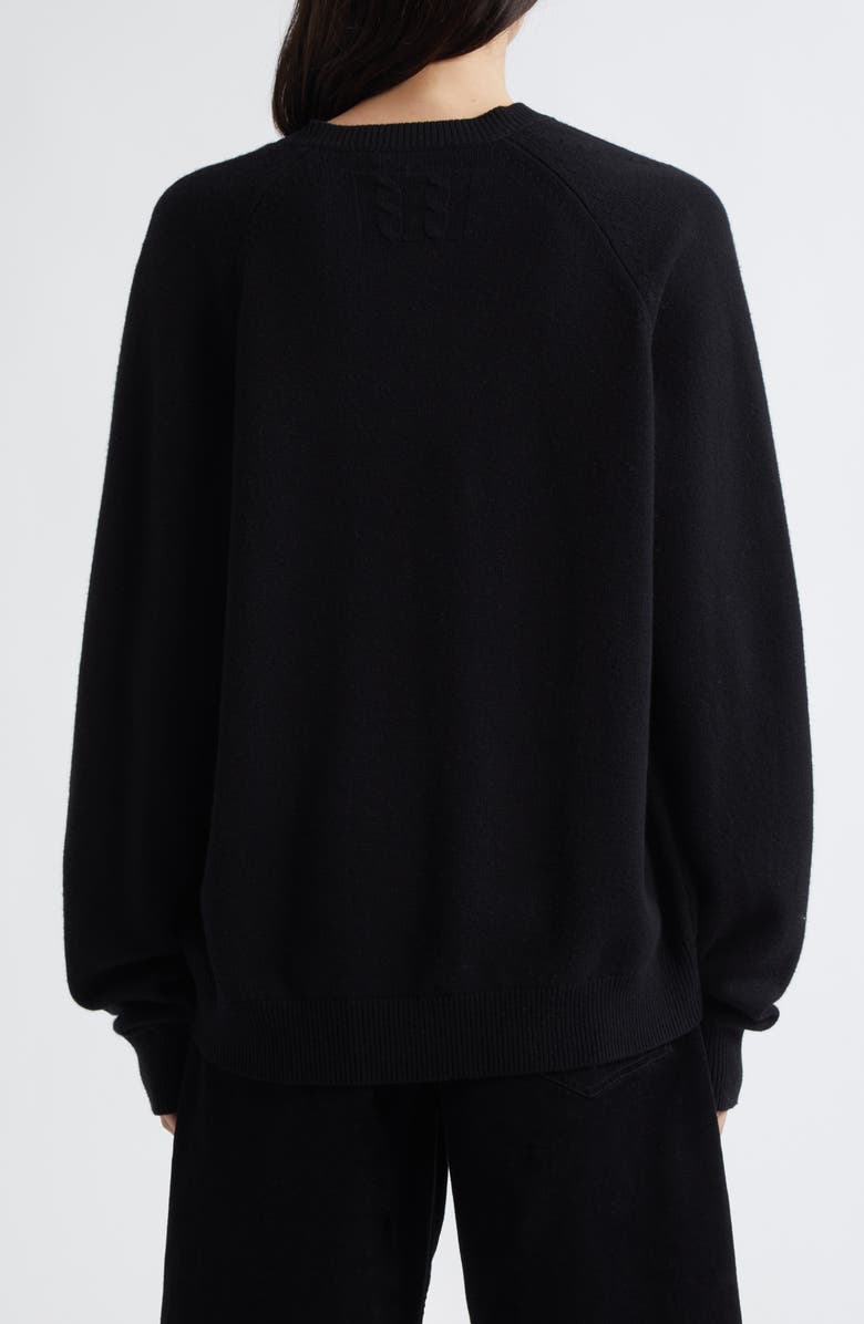 Nili Lotan Feron Cashmere V-Neck Sweater, Alternate, color, Black