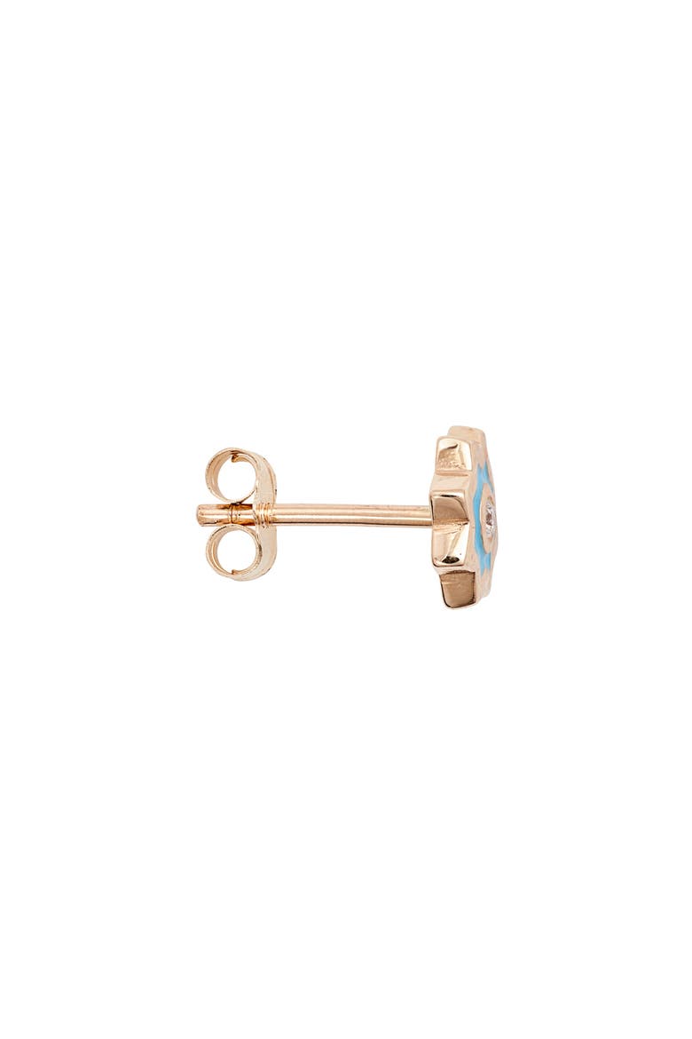 Icon Diamond Stud Earrings, Alternate, color, BLUE