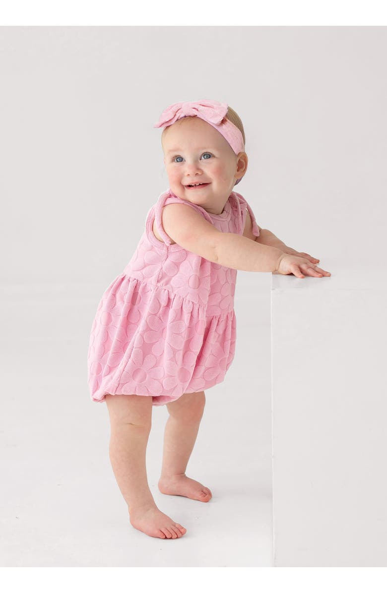 Mabel + Honey Tilly Sleeveless with Knot Detail Romper, Alternate, color, Pink