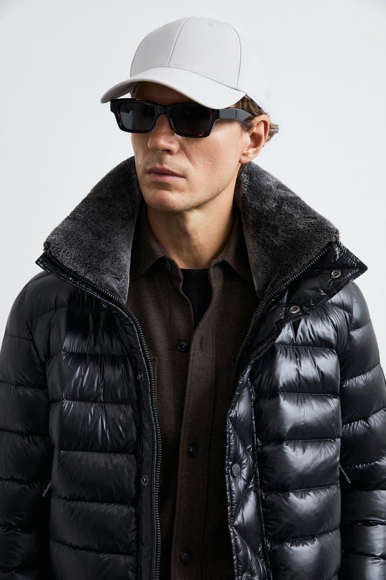 Jack Men's Shiny Goose Down Puffer Jacket, Alternate, color, Black