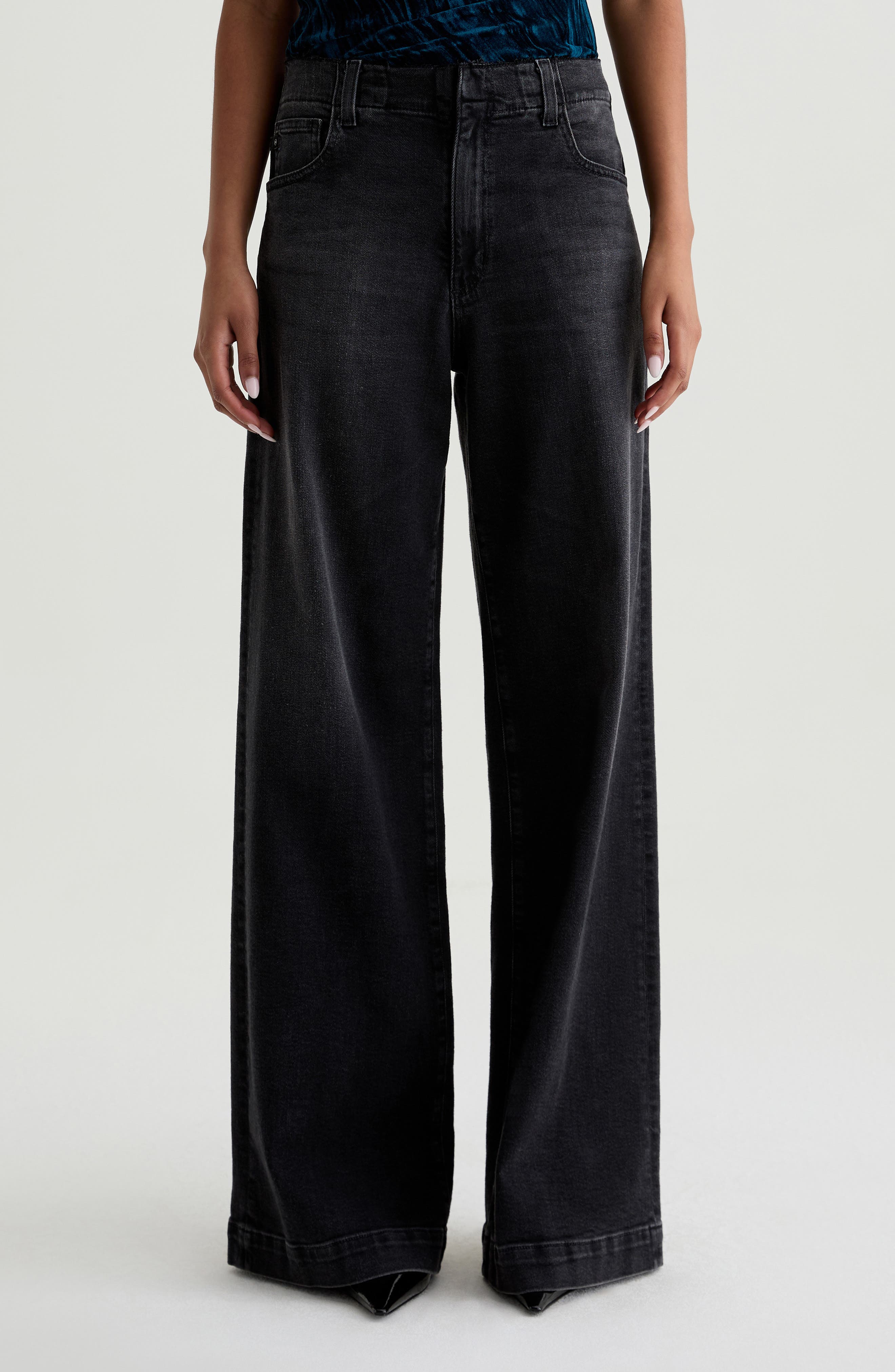 AG Deven Ultra High Waist Wide Leg Jeans