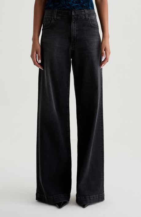AG Deven Ultra High Waist Wide Leg Jeans