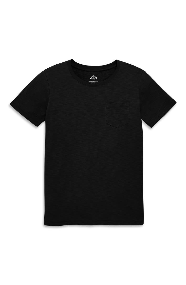 Primary Adult Slub Pocket Tee, Main, color, Black