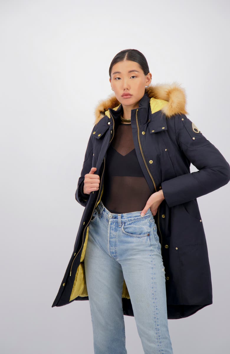 Moose Knuckles Grand Métis Down Parka with Genuine Fox Fur Trim, Alternate, color, 