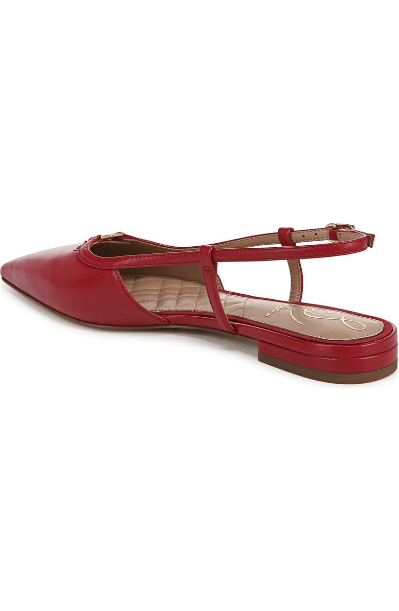 Sam Edelman Cohen Pointed Toe Flat, Alternate, color, Scarlet