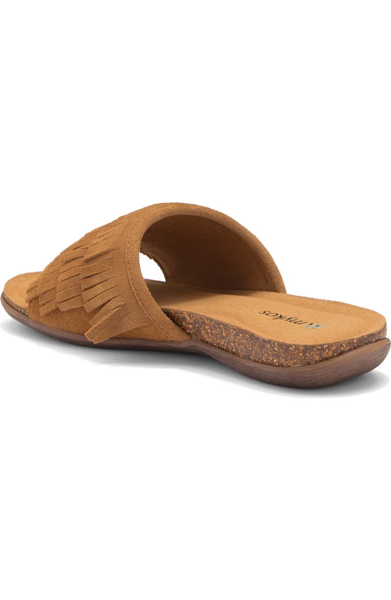 Mykos Clea Fringe Sandal, Alternate, color, Chestnut