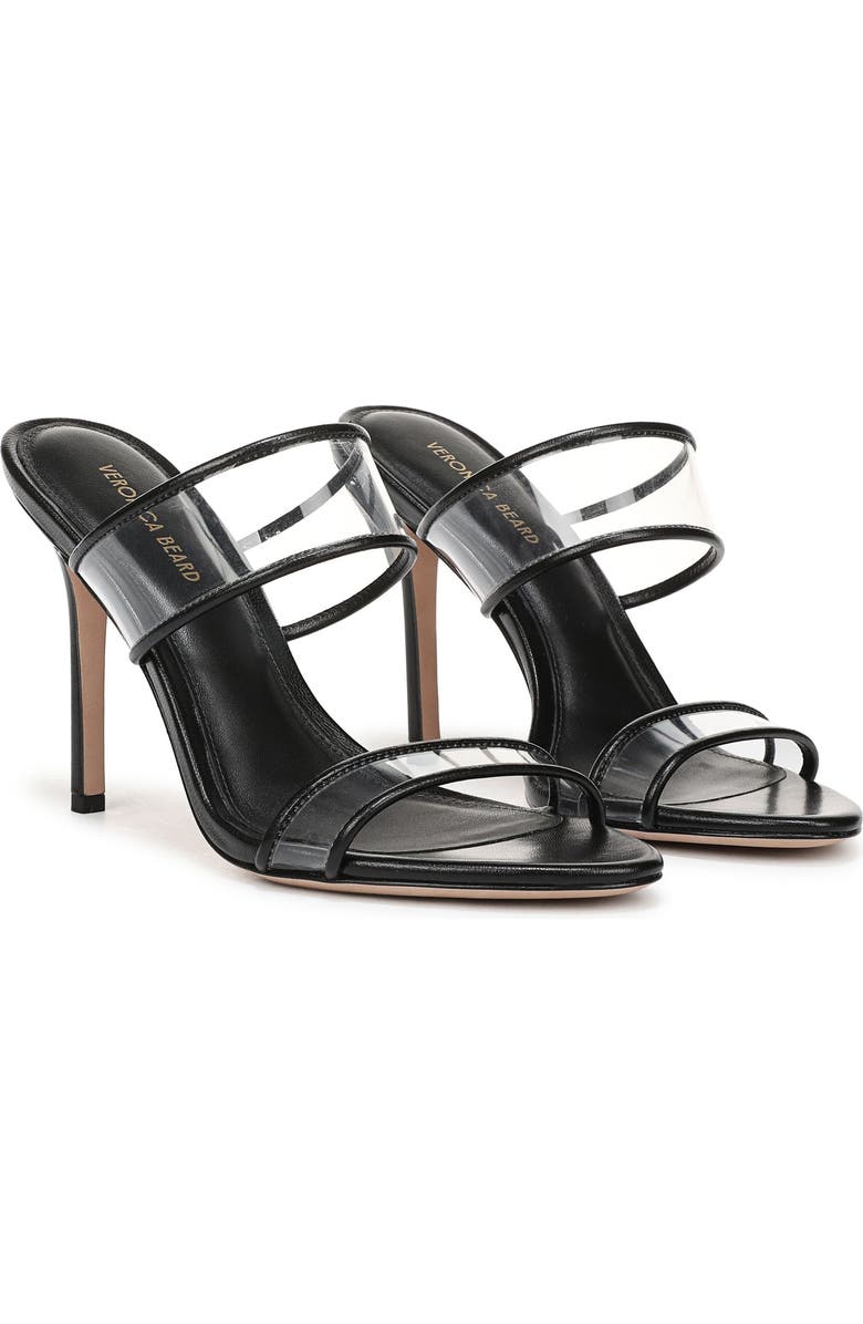 Veronica Beard Asha Sandal, Main, color, Clear/ Black
