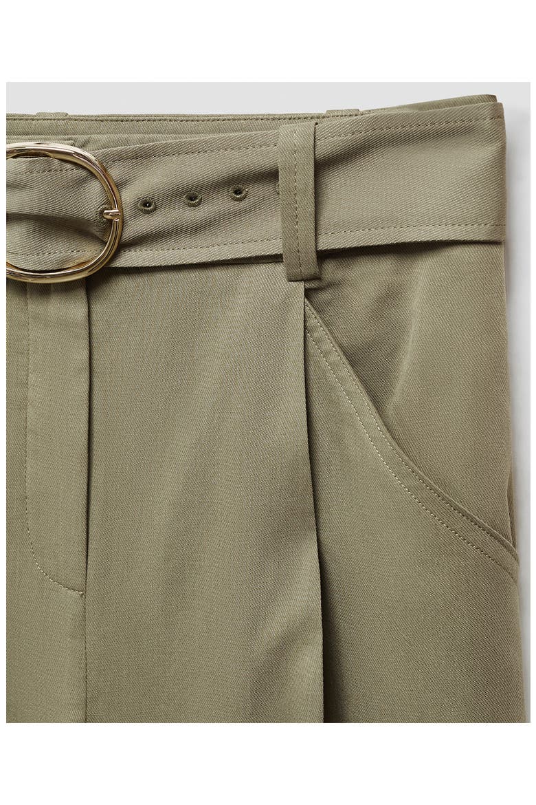 Angie Belted Wide Leg Pants, Alternate, color, BEIGE - KHAKI