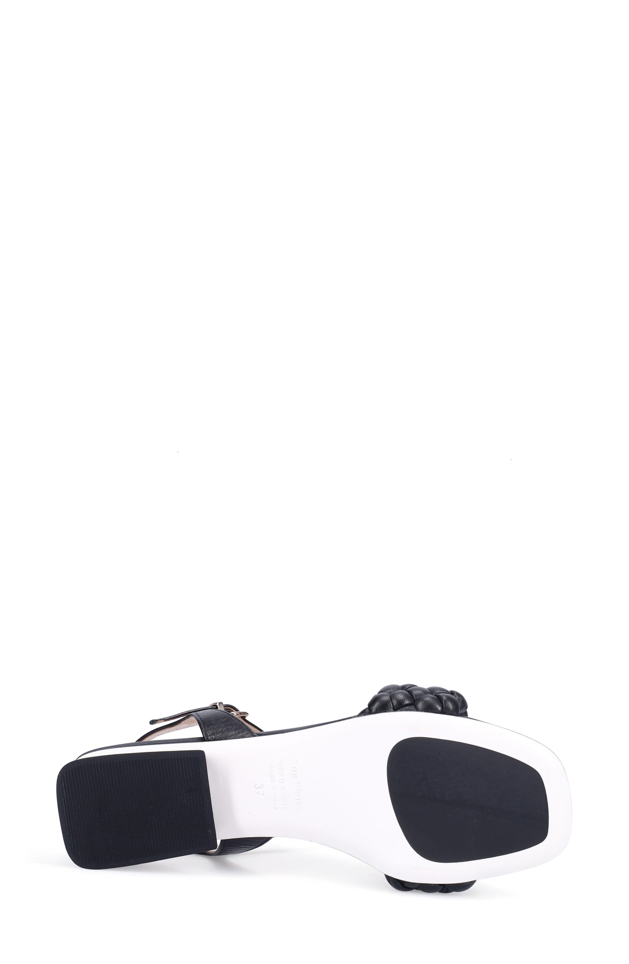 Ron White Barbra Ankle Strap Sandal, Alternate, color, Onyx