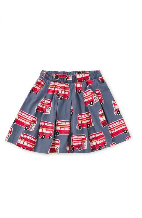 Pleated Jersey Skirt