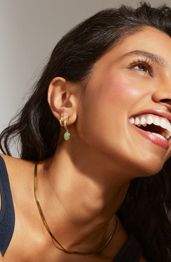 Ana Luisa Gemstone Hoop Earrings - Dobby | Nordstrom