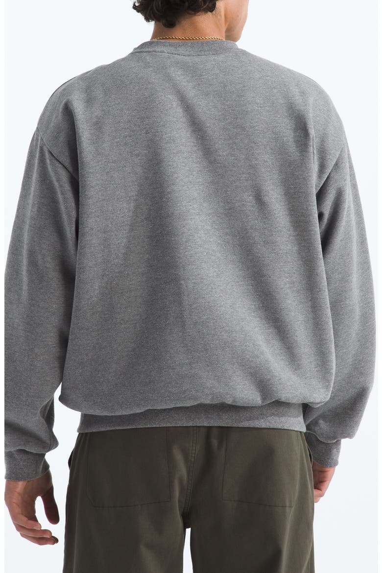 Oversize Evolution Simple Dome Crewneck Sweatshirt, Alternate, color, TNF MID GREY HEATHER