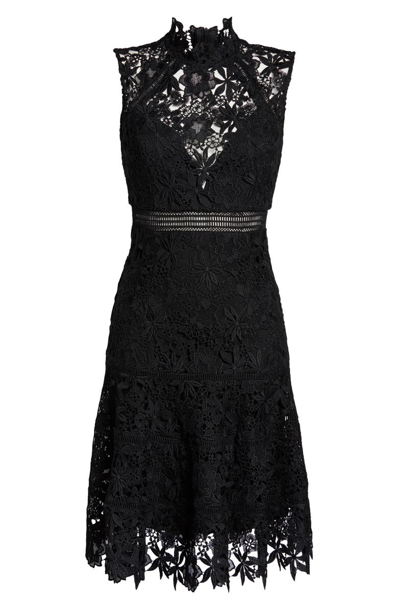 Bardot Elise Lace Cocktail Dress, Alternate, color, 