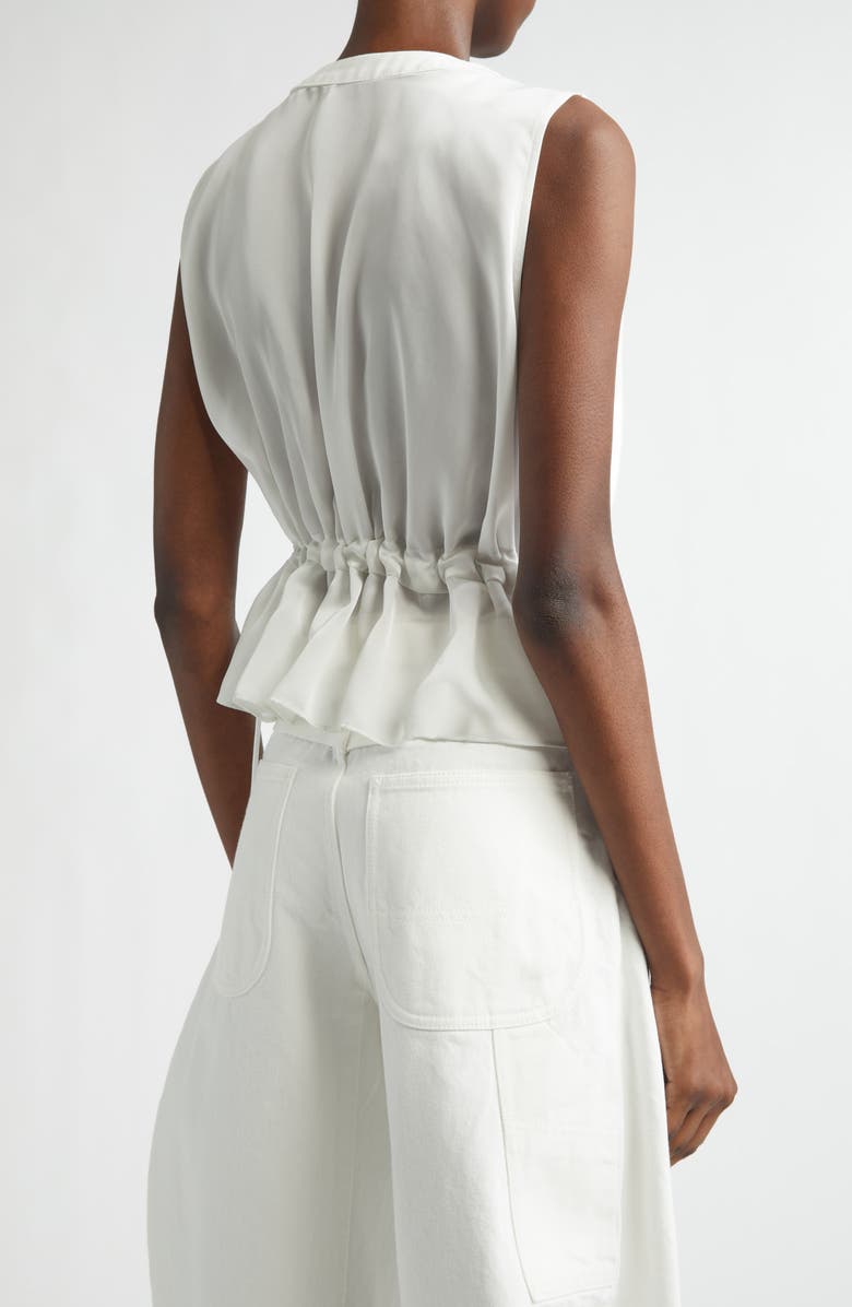 Sacai Denim Vest, Alternate, color, Off White