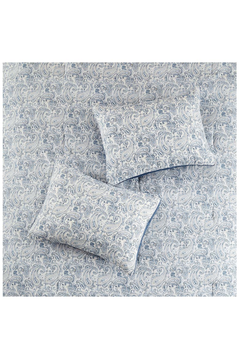 5-Piece Comforter Set, Alternate, color, BLUE/ BEIGE